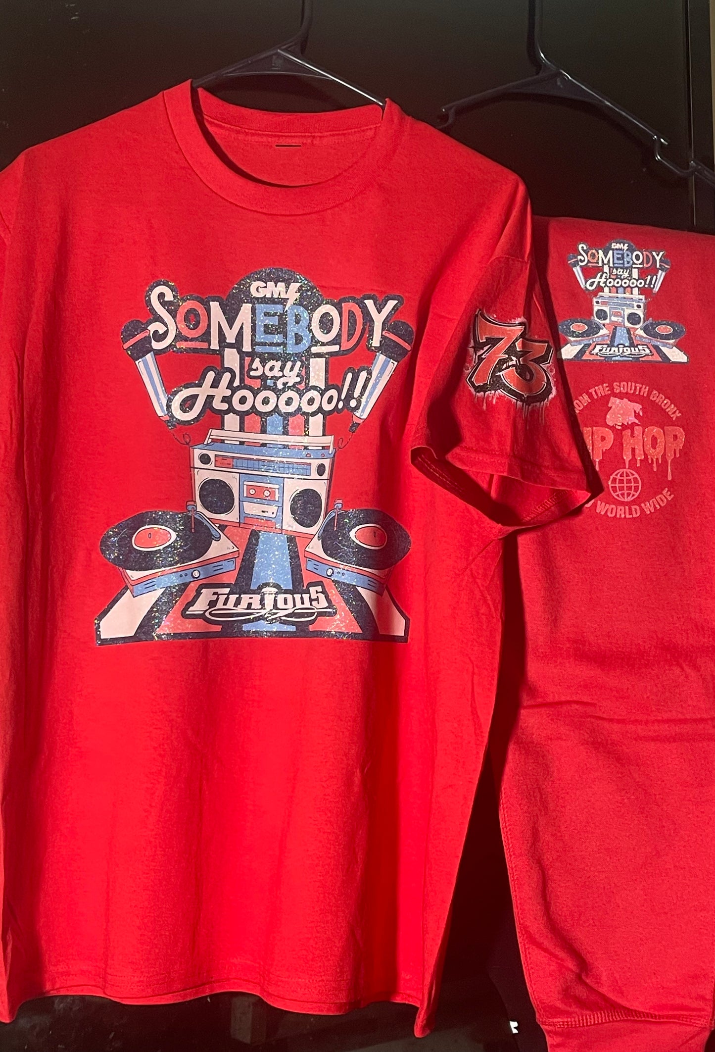 Somebody Say Hoo Red Legacy T-Shirt & Sweatpants– 73 Edition