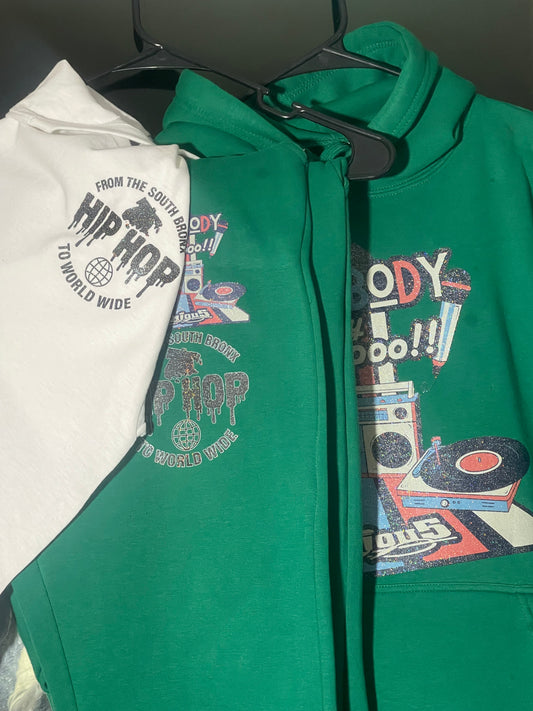 Somebody Say Hoo – Boogie Down Bronx Hip-Hop Green Sweatsuit