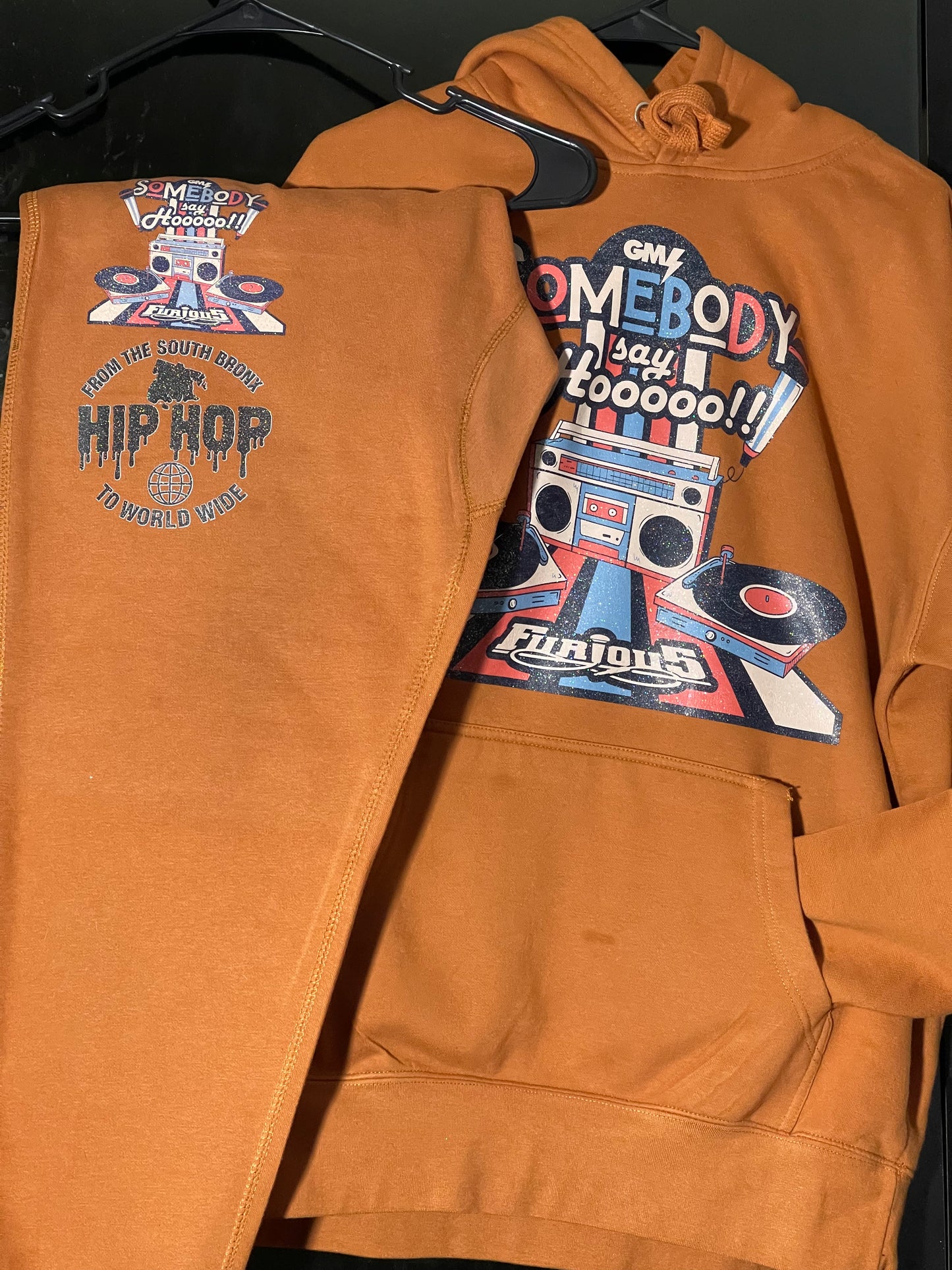 Somebody Say Hoo Rust Sweatsuit