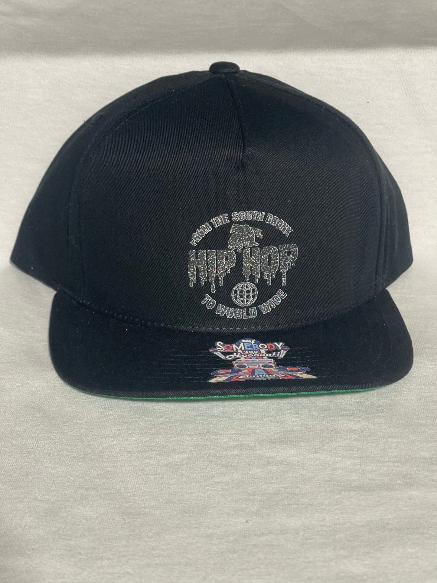 FROM THE SOUTH BRONX → HIP HOP → WORLD WIDE Black / Black Fitted Cap